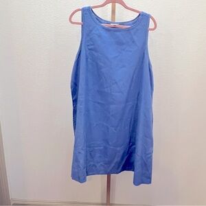 J. Jill Blue Sleeveless Crew Neck Sundress